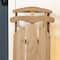 Glitzhome® 34.25" Wooden Natural Christmas Sleigh Porch Decor
